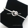 Factory Hot Sale Wire Stainless Steel Heart Bangle Bracelet